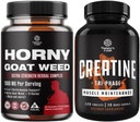 Bundle nadrženého kozí plevel extrakt komplex pro muže a ženy Enhanced Energy and Stamina a vysoká síla Tri Fáze Creatine pilulky - Optimální svalové builder creatine dodatek pro muže a ženy