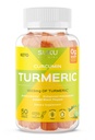 SUKU Kurkumin bez cukru gumy se 1003mg kurkumy - Black Pepper chrání játra, zlepšuje potravu, Zánět reakce a společné zdraví - Lemon Lime Flavour (50 Gummies)