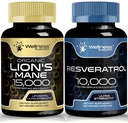 WELLNESS LABSRX Resveratrol Kapsle 10000 - Lví hříva Příplatek Kapsle