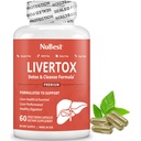 Toxikologie - Advanced Jaterní Detox & Cleanse Formule - Bylinná podpora jater s mléčným bodlákem, kurkuma, Artyčoky, Pampeliška, Beet & Zinc pomáhá funkce jater a trávení 124; 60 Veganské kapsle