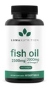 Luma Nutrition Omega 3 Rybí olej dodatek - Extra síla 2500mg - 2000mg EPA & DHA - Brain and Heart Health - 60 Softgels