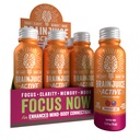 BrainJuice Active Focus & Energy Drink Shots, Podporuje Endurance, Recovery & Clarity, Non-GMO, Gluten Free, Nootropics, Alpha GPC, B Vitamins & Organic Green Tea, Pomegranate Acai, 2.5 fl oz, 12 Pack