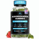 EFEKTIVNÍ NUTRA Ashwagandha Gummies 1500mg PHARMAN 124; Stress Relief, Imunitní podpora, Klidná nálada, Energy GARMAN 124; Natural Berry Flavor PHARMAN 124; 45- Day Supply PHARMAN 124; Vegan, Gluten- Free, Non- GMO GARMAN 124; Doplněk pro muže a ženy (90ct)