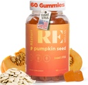 Dýně Seed Oil Gummies I Cukr zdarma gluten zdarma jiné než GMO organické dietní doplňky I růst vlasů, Žhnoucí kůže Prostata zdraví Močové Tract Support I 240 Grams I Balení 60