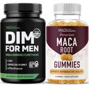 SMNutrition Maca Root Gummies & 300mg DIM doplněk pro muže pro testosteron a podporu výkonnosti CLAS124; Posílení Maca Gummies Complex (30 Služeb) s DIM Complex pro muže (60 Služeb)
