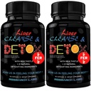 Výzkum Labs 2 Pack Doktor Doporučené Premium Játra Detox Cleanse & Podpora w / Mléko Thistle, Beet Root, Pampeliška. 23 Mocná Byliny pro Mocnou Detoxikaci