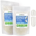 XPRS Nutra Separated Capsules Velikost 000- 1000 Počet Čiré Velké prázdné želatiny Kapsle Separated in Bags - Premium Čiré Prázdné 000 Pilulky pro DIY Dodatek Náplň