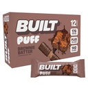 Postaven Bar, Puff Protein Bary, Brownie Batter Puff, 17g Protein Snacks, On-The- Bary, Pouze 140 kalorií, 6g cukru, kolagen, gluten zdarma, 12 Počet