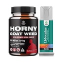 Bundle nadrženého kozího plevelu pro muže - Extra silný mužský doplněk, a Lidokain Desensitising Topical Spray Climax Control pro delší trvanlivost výkon - Zvýšení endurance a Stamina rychle působící