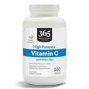 365 by Whole Foods Market, High Potency Vitamin C with Rose Hips, Vegan, 250 Tablet