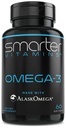 SmarterVitamins Omega 3 Fish Oil, Jahodová lahůdka, Bezedná, Chutné, 2000mg, DHA EPA Triple Strength, Made with AlaskOmega ®