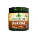 Organic Muscle Brain Boost Nootropics Blend - Vegan & Organic Superfood Health doplňky pro soustředění, paměť a produktivita s Ashwagandha, Ginkgo & Ginseng - Čokoláda Flavor, 20 Služeb
