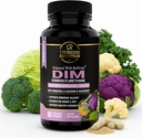 DIM dodatek s brokolicí extrakt a bioperine - Natural Hormon Balance Support for Women and Men - Estrogen Balance - Menopauza, Acne - 60 Vegetariánské kapsle s vápníkem D- Glucarate