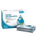 Vítěz Sterilní Saline Wipes, 6 "x 8" Velké Wipes osobní péče, Gentle Saline Pads pro piercing, Multi- Účel citlivých očí a obličeje, jednotlivě zabalené, 70 Počet