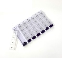 Týdenní AM / PM Pill Box Portable Travel Prescription & Medication Pill Case Organizátor P & P Medical SURICAL (7-Day / 4-Times-A-Day) s odstranitelnými kompartmenty a moisture- Proof Design