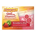 Emergen- C 1000mg Imunitní podpora vitaminu C Powder Jahodové Kiwi 30CT obsahuje zinek, mangan, 7 B vitaminy a elektrolyty pro návrat do školy Essentials