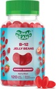 Methylovaný vitamin B12, Jelly Bean Gummies pro dospělé, Brain Health and Energy Booster, Zdravé vlasy, kůže, a nehty, Nutritional Vegetarian doplňky, 120 Jelly Fazole