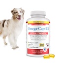Omega-Caps ES pro velké a obří psy - Omega 3, Vitamíny, Minerály, Antioxidanty - Podpora imunitního systému, spojky, srdce a mozek - 250 Softgel Kapsle
