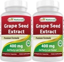 Nejlepší Naturals Grapeseed Extract 400 mg 120 vcaps (120 Počet (balení po 2))