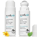 Lidokain Roll On Pain Relief Cream 2pk Maximální síla - Arnica, Menthol, Aloe Vera - Soothing Relief for Muscles and Joints - Citlivé pleti Friendly