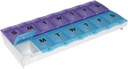 EZY DOSE (14- den) AM / PM Pill Case, Medicine Planner, Vitamin Organizer Box, 2X- Velké uzamykatelné jednotky pro bezpečné předepisování léky a zabránit náhodnému rozlití, Barva May Vars, BPA zdarma