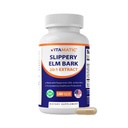 Vitamatic Slippery Elm Bark 10000 mg Ekvivalentní Per Serving (od 20: 1 Extract 500 mg), Made with Peppermint, DGL, & Aloe Vera - 180 Veg Kapsle, a koncentrované 20X Potency