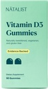 NATALIST Vitamin D3 1000 IU (25mcg) Gummies High Potency Imunitary Health Supplementary Daily Health Bone, Zuby & Muscle Formule pro ženy a muže - Vegetarian, Gluten- Free - 90 Gummies