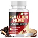 BEIEN Psylium Husk Kapsle 2400mg s Black Pepper - 2 měsíční zásoba - Denní rozpustný fiber pro Gut zdraví - Non- GMO a gluten- bez vzorce