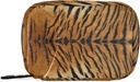 Animal Tiger Print Pill Box 7 Day Pill Pouzdro Cestovní Pill Pořadatel Bag se Zipper Přenosný Týdenní Pouzdro Kompaktní velikost pro Vitamin Doplatek Holder