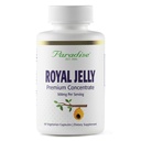 Paradise Herbs Royal Jelly, Zlatý císař, Super Potent, Ultra Pure, Vegan, Gluten Free, Non-GMO, Freeze- Sušený koncentrát, 60 hrabě Vegetariánské kapsle