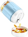 Odaro Extra Velký Pořadatel pilulek, Travel Pill Box Organizátor, denní medicína Organizátor a skladování 7 Compartment to Hold Medicine, Vitamin a dodatek - Blue