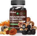 9 v 1 Houbové gumy s Lví hřívou pro Focus dodatek a energetické doplňky na podporu imunitního systému De-Stress zvýšení Mood & Energy 60 Hrabě Kombucha Flavor
