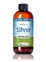 NutriNoche Koloidní stříbrná tekutina - Premium Silver for Imunitary Support - Organic Plata Coloidal para Tomar - 99,99% Ultra čisté Nano částice pro optimální absorpci - 30 ppm 8 oz