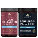 Antická výživa Multi kolagen protein prášek, Vanilla, 24 Servings + kostní vývar protein prášek, Vanilla, 20 Servings