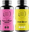 Šťastný zdravý hippie Pick Me Up Natural Energy Pills & Vegan Collagen Builder