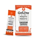 GoLive Prebiotic a Probiotik pro ženy, muže, děti. Tangerine Turmeric Synbiotic Powder w / L- glutamin, Vitamin D3, Electrolyty. Pro Gut Health, Digestion, Metabolismus, Imunita 15-50B CFU.