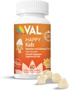 VAL Magnesium pro děti, Vysokoabsorpční hořčík pro klid, relaxace, Focus, Magnesium Glycinát, Citrát, Taurát Obsahuje vitamín B6, D, C CZ124; Sugar- Free, Vanilla - 60 Žvýkací tablety (Balení po 1)