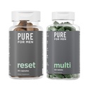 Čisté pro muže Multivitamin, 120 Kapsle & Obnovit Detox dodatek, 30 Kapsle