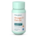 True Grace Omega33 Fish Oil - 180 Softgels - 1400 mg EPA + DHA - Brain, Heart, Joint & Imunitary Health - Organic, Gluten Free, Soy Free