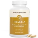 Pravé houby Tremella Houba Kapsle - Organic Tremella Extract from Fruiting Body - Vegan, Non- GMO, No Fillers - pro denní Wellness Routine - 300 Count Houba Blend doplňky