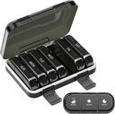 Týdenní porce Organizátor 3 krát denně, 7 Den Přenosný Pill Box na pilulky, Vitamíny, Rybí olej, Léky, doplňky (3x7 Black)