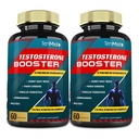 2 Balení 60caps Testosteron doplňky Booster pro muže, Ekvivalentní s 10000mg - Přírodní Stamina, Vytrvalost & Strength Dodatek - Svalové Building Growth, Zvýšení výkonu, Energie