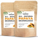 Papája Seed Powder Kapsle - Výkonný Papain dodatek s vitamíny A, C, & E & Enzymy pro stravovací & Gut zdraví - 360mg / Serving - 60 Vegan Kapsle na balení (Balení 2, 60- 120 denní zásoba)