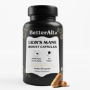 Lepší Alt Lions Houbové kapsle, 2 měsíce Dodávka 124; 100% Fruit Body Lions Mane Dodatek 124; 30% Polysacharidy 124; 15: 1 Lions Mane Extract 1000mg 124; 120 Počet