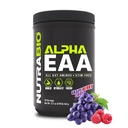 NutraBio Alpha EAA - All- Day Amino Acids for Muscle Growth and Hydration - Essential Amino Acids with Nootropics & Adaptogens- Full Spectrum EAA BCAA Powder - 30 Servings - Grape Berry Crush