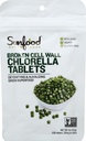Sunfoods Superfoods Chlorella Tablety - Chlorofyl, Chlorofyl dodatek, Chlorofylové pilulky, Zlomená buněčná stěna Řasy Kapsle, Non GMO, Vegan - 2 oz Bag