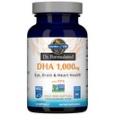 Zahrada života DHA 1,000mg Fish Oil - Lemon, jednou denně 1000mg DHA + DPA v triglyceridové formě, jeden zdroj Omega 3 dodatek pro Ultimate Eye, Brain & Heart Health, 30 Softgels
