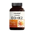 NatureBell Vitamin D3 5 000 IU + K2 100 mcg, 240 Softgels Př