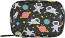 Space Travel Galaxy Astronauti Pill Box 7 Day Pill Pouzdro Taška Cestovní Pill Pořadatel Bag se Zipper Přenosný Týdenní Pouzdro Kompaktní Velikost pro Vitamin Dodatek Držák