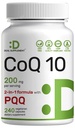 DEAL SUPPLMENT CoQ10 200mg s PQQ 200mcg, 240 Veggie Kapsle CARL 124; Biologický dostupný Coenzym Q10 Complex CARL 124; Podporuje srdce, energie a zdraví mozku CARL 124; Antioxidant Support CARL 124; Non- GMO